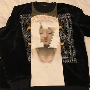 Authentic Givenchy velour sweater L